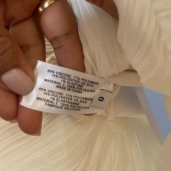 Proenza Schouler White One Shoulder Gown Dress Bridal Modern Minimalist Sz 0 - Picture 13 of 13